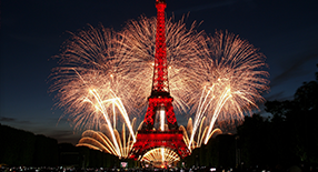 Cours de photographie de feux d'artifices à Paris